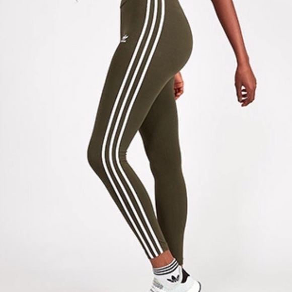 adidas olive green leggings